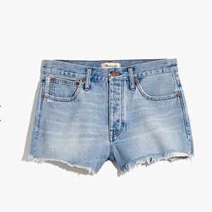 Madewell Relaxed Denim Shorts in Cedarcroft Raw Hem Size 27
